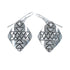 Native American Genuine Sterling Silver Hook Dangle Earrings JX126802